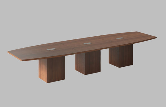 14FT Walnut office meeting table