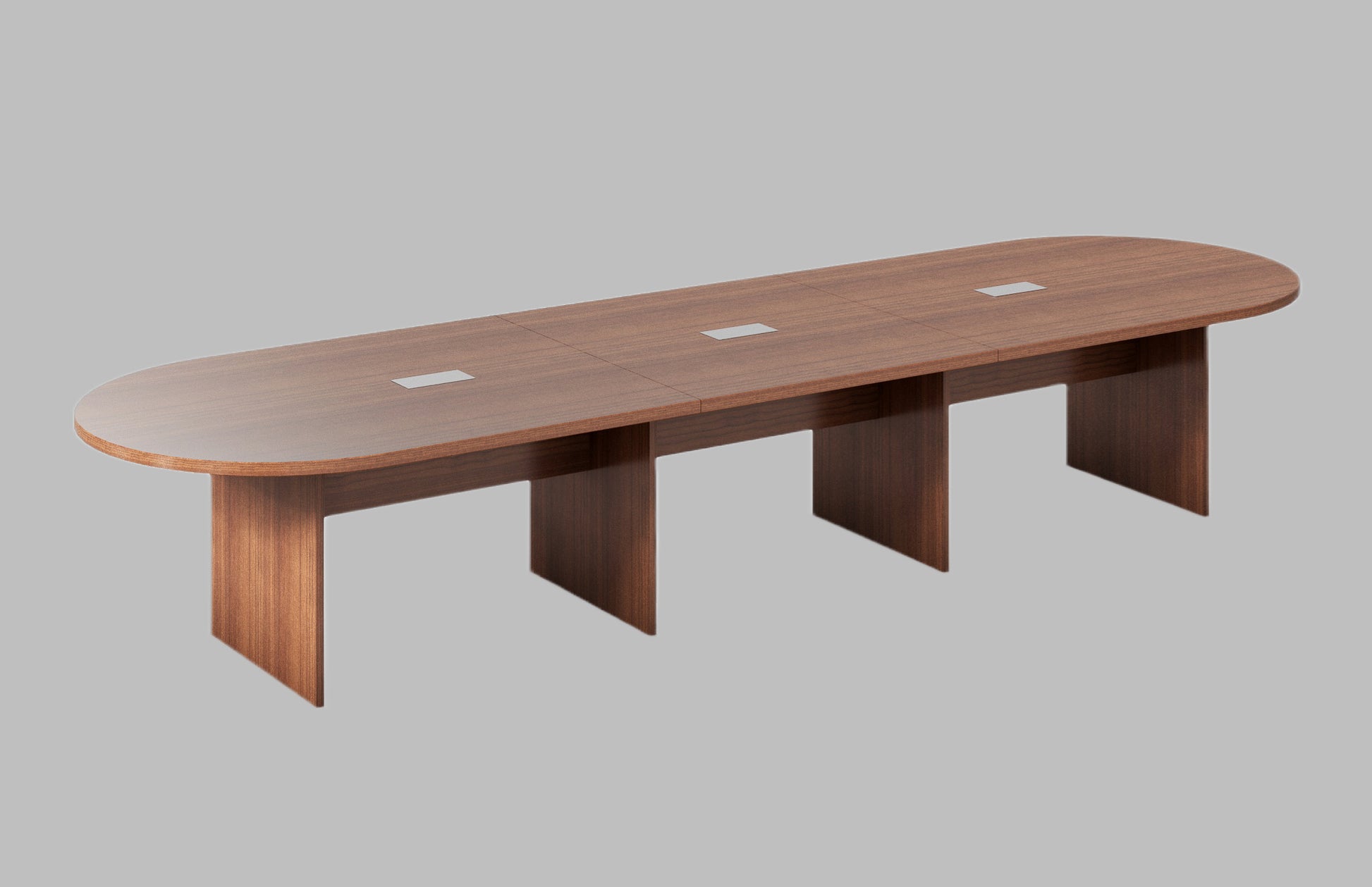 14FT Walnut oval conference table