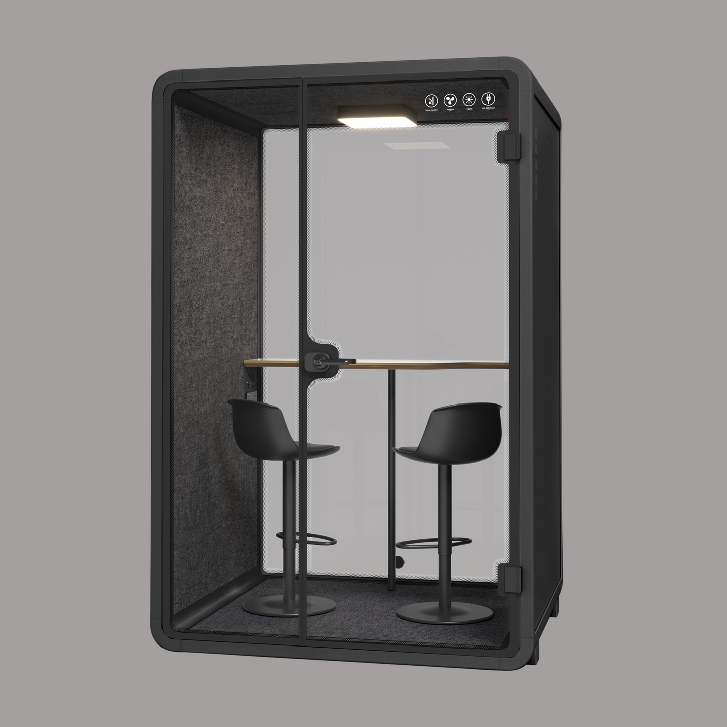 Black Office Phone Booth